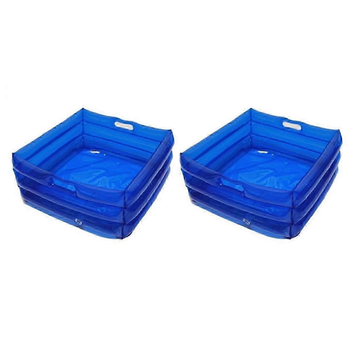 Inflatable Portable Footbath for Pool Entry Ladder, Above Ground Pools Accessory