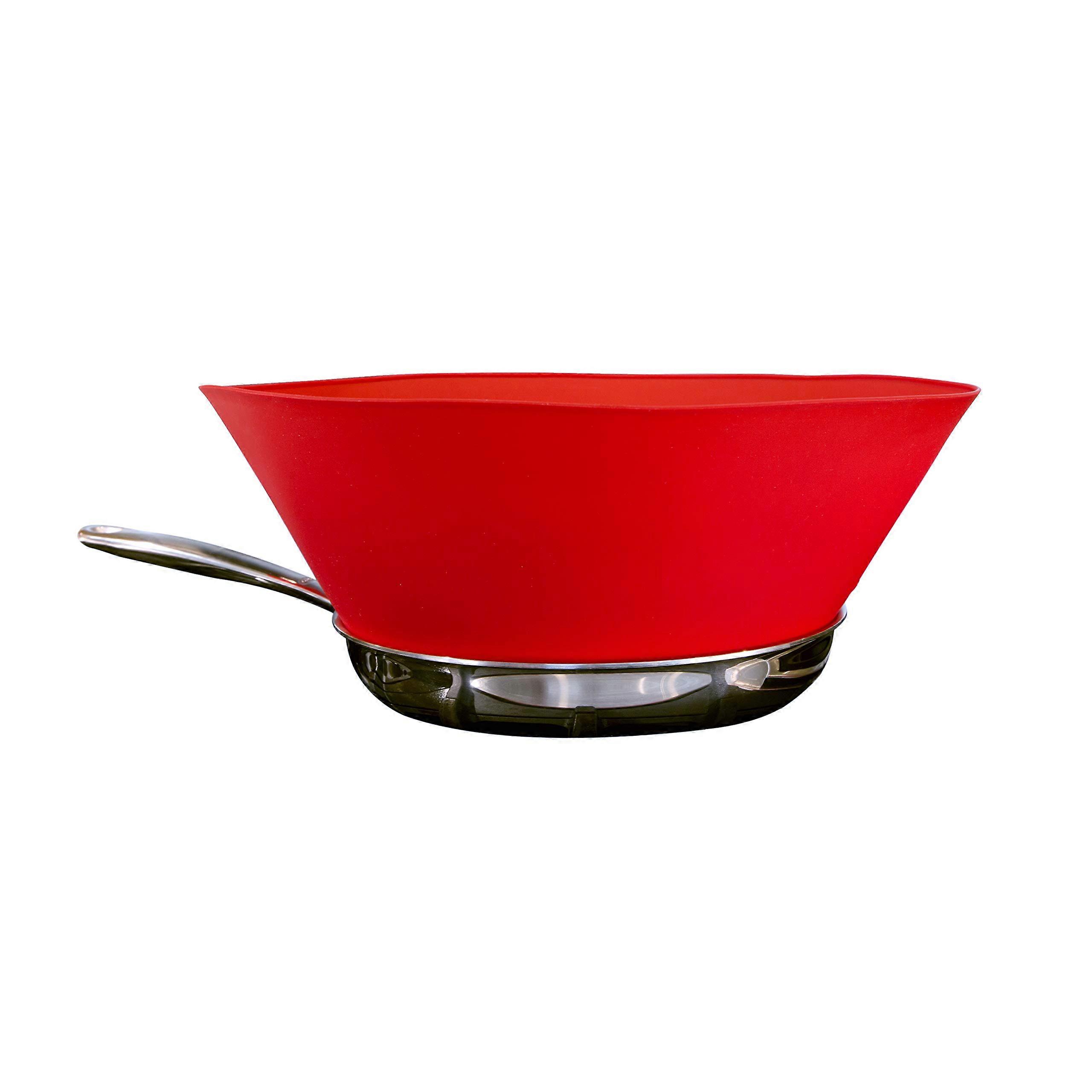 10 Medium Red Splatter Guard for Cooking