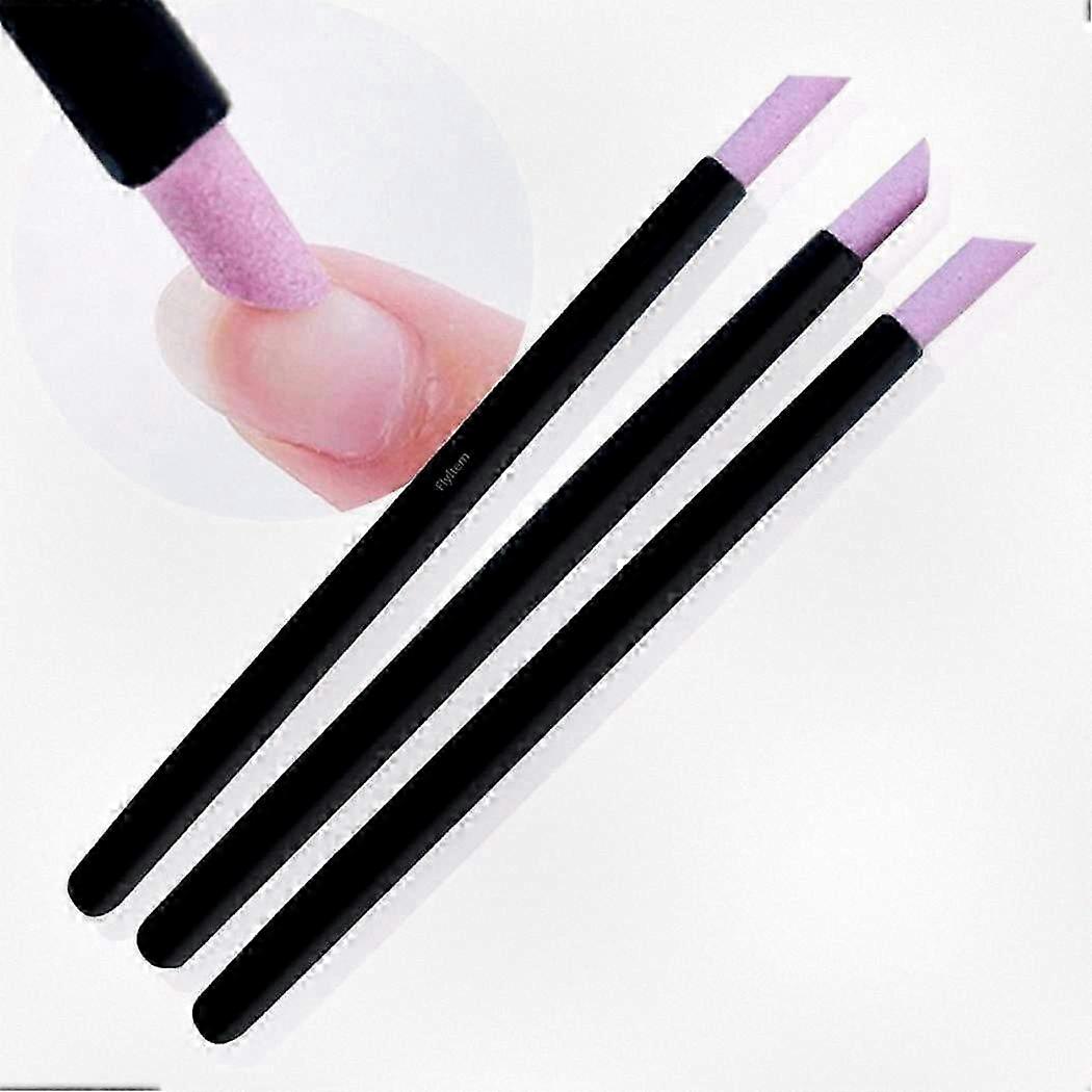 3pcs Sanded Fabric Nail File Set with Cuticle Trimmer Pen and Stone Belt Nail Tool