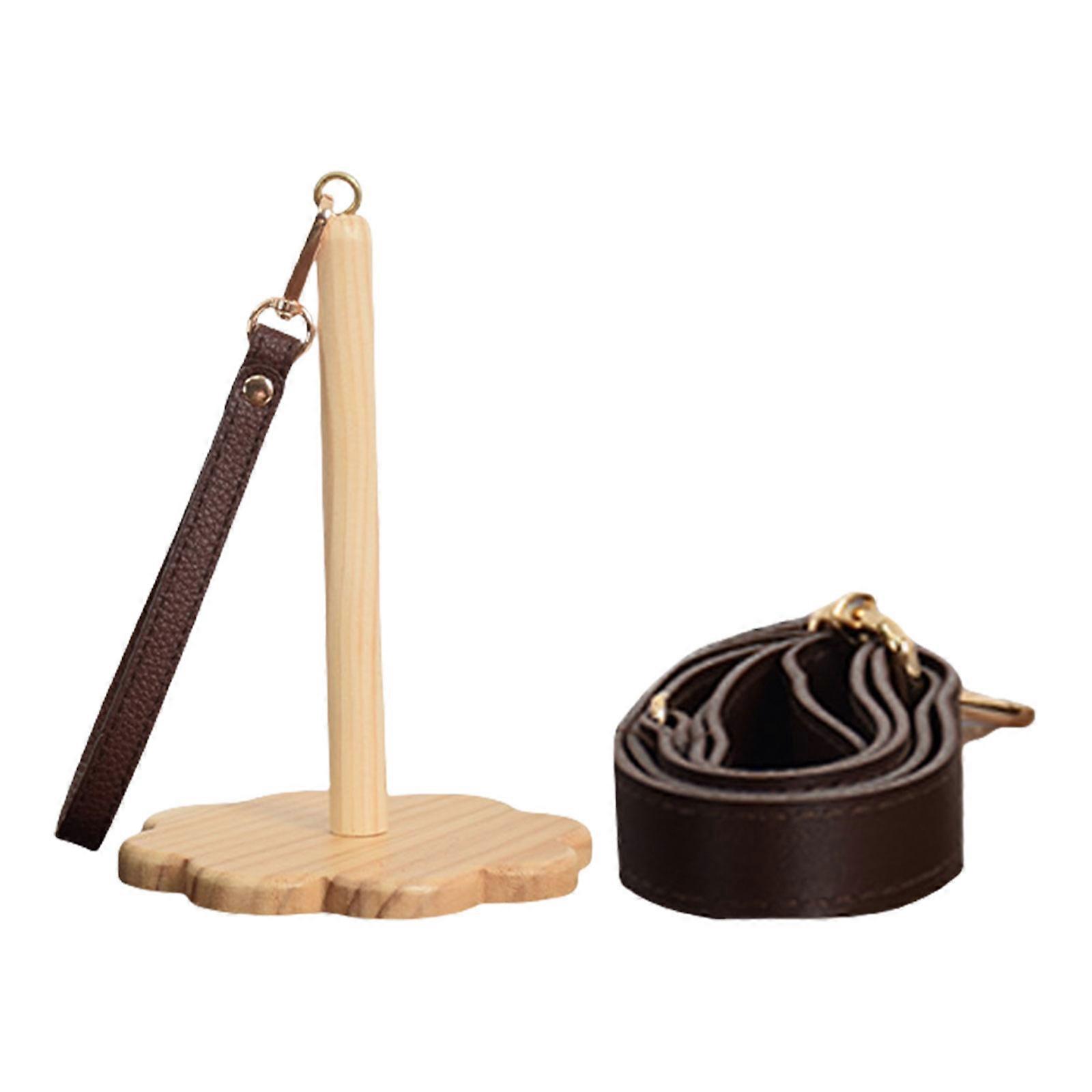 Fa fonaltartó csuklófonaltartó csuklópánttal csuklópánttal csuklópánttal horgoláshoz Kötés lakk szín