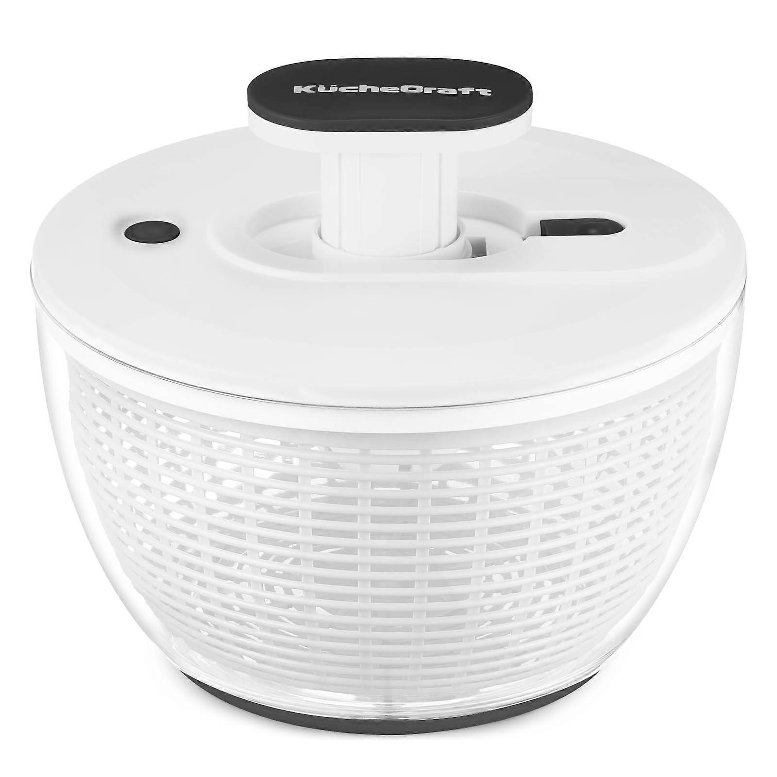 Large Salad Spinner for Vegetable and Prepping Fruit Drying 6.3 Qt