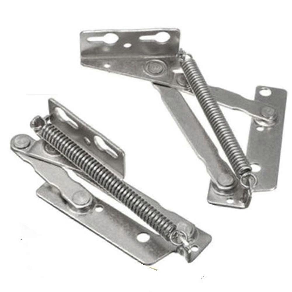 2 PCS Spring Hinge for Cabinet Door Lifting and Flip Top Support