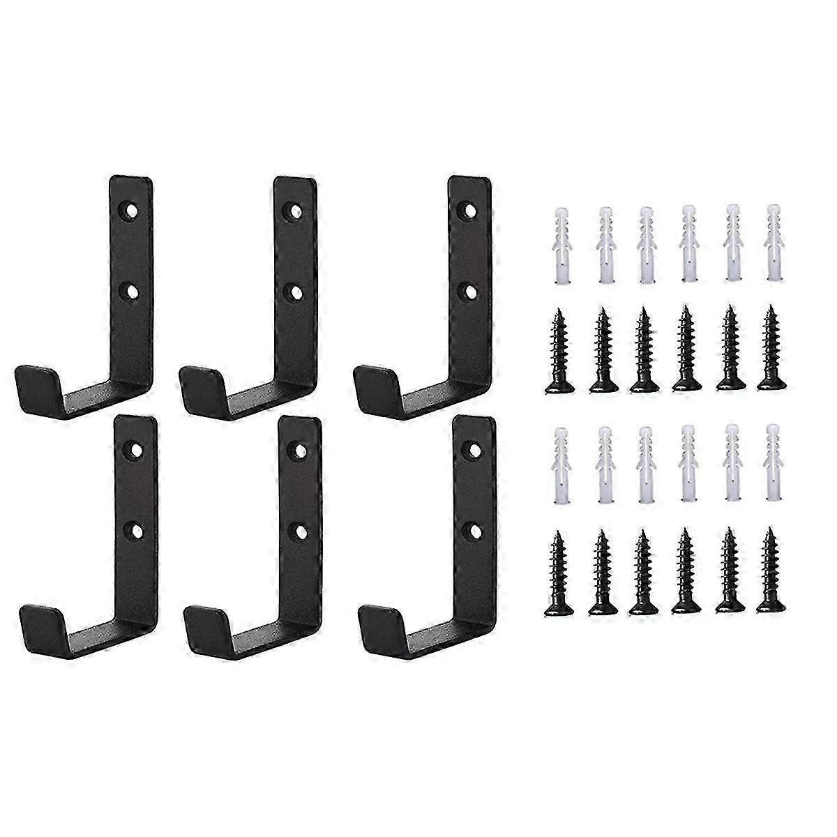 Heavy Duty Garage Hooks for Storage, 6Pcs Heavy Duty Wall Hooks for Hanging, J Hooks, Tools Storage 