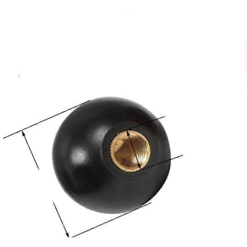 5Pcs Bakelite Ball Hand Screw Nut Ball Handle Handle Bakelite Ball Brass Core Machine Tool Insulation