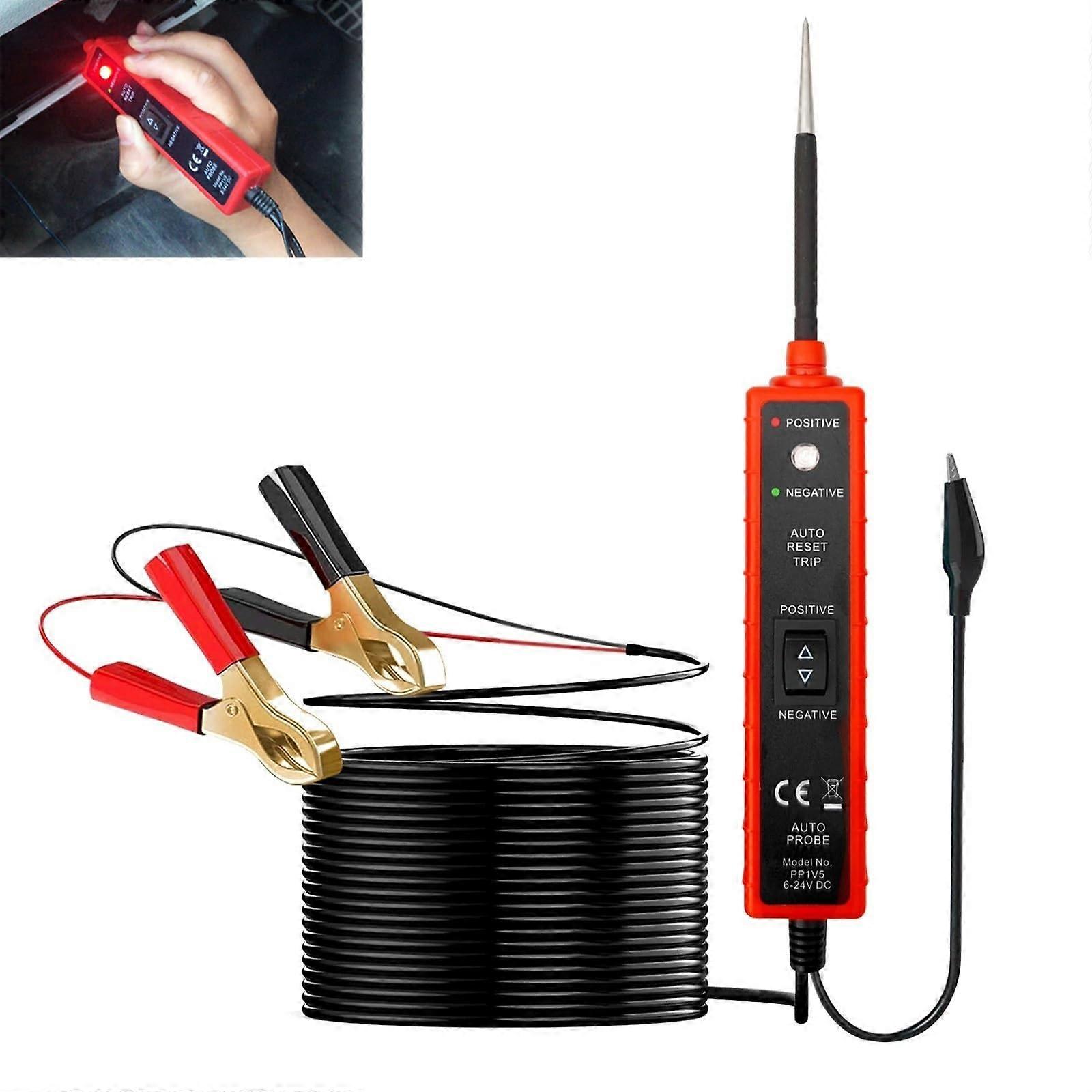 Car Electric Circuit Tester 6-24V DC Multifunctional Automotive Test Pen for Short Open Leakage Detection