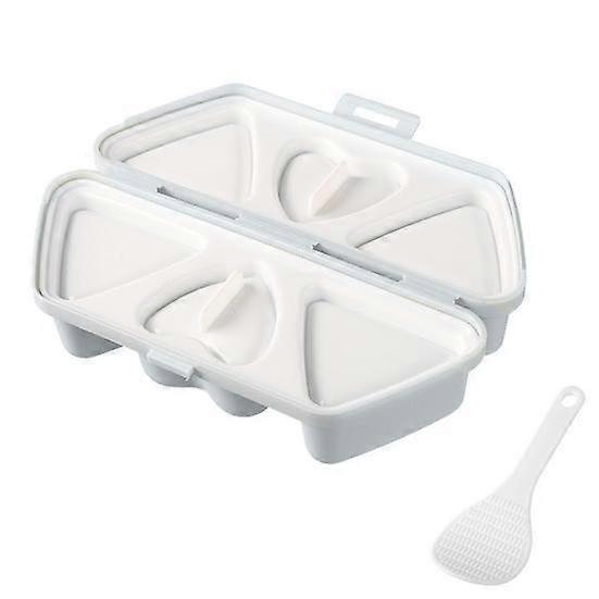 1 Set Lightweight Onigiri Maker Mold Easy to Use Practical 6 Grids Triangle Making Tool