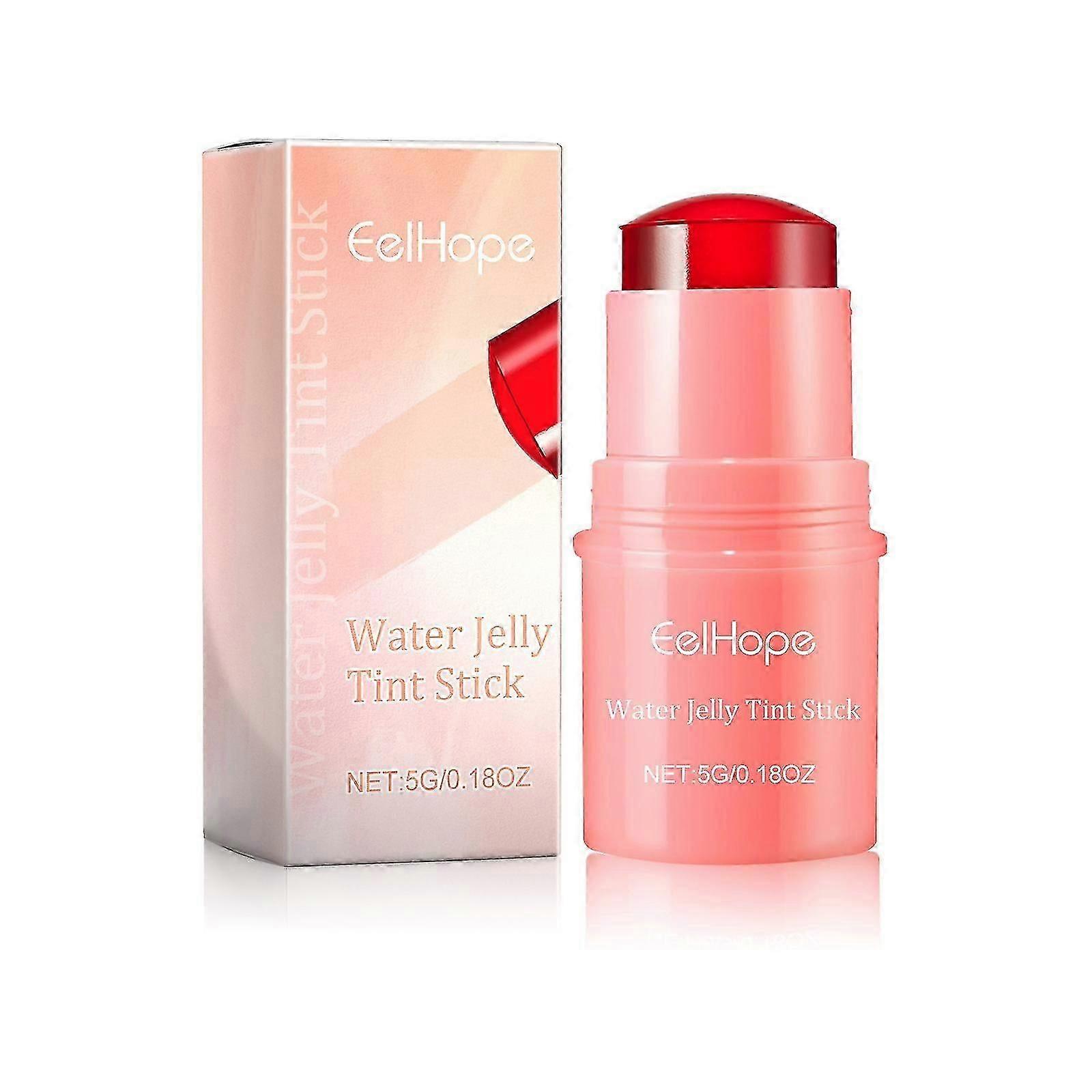 Gelée d’eau Tint Stick, Teinture de gelée d’eau rafraîchissante, Spritz Sheer Lip & Cheek Stain Finition aquarelle modulable Jelly Blush Stick Lip Stain
