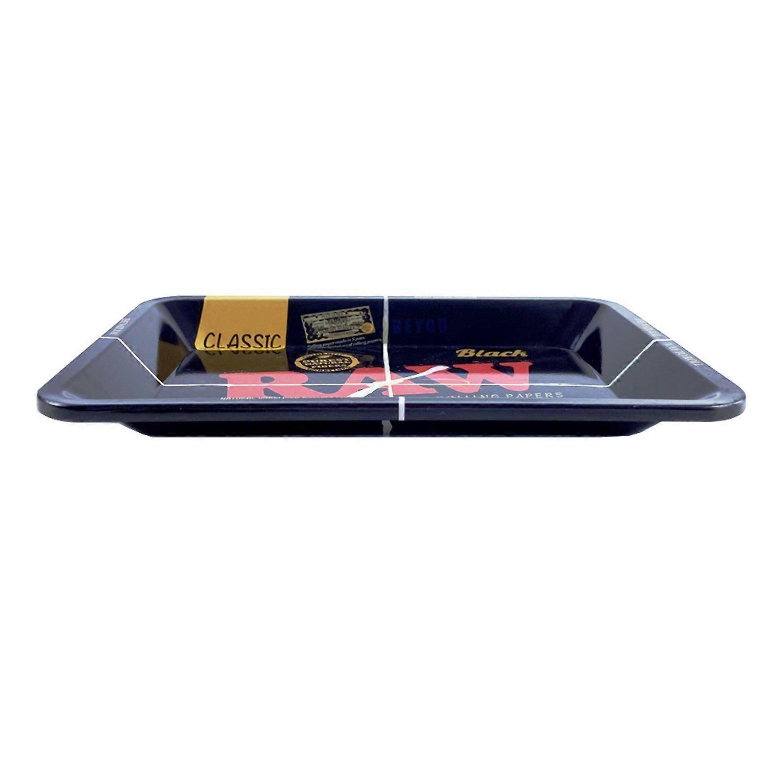 Rolling Tray, Double-Sided Tinplate Tray for Cigarette Accessories
