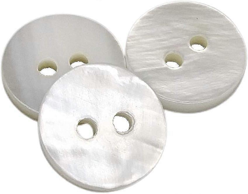 50 pcs 1.2cm Natural Shell Buttons Sewing Accessory