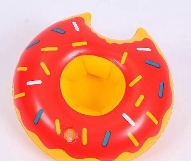 Buoy, pool bra Inflatable Cup Holder Donut (Red)