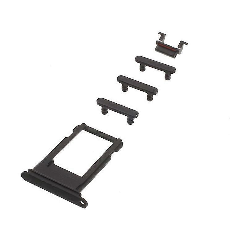 OEM Compatible For iPhone 7 4.7 Side Button Set (Mute / Power / Volume Buttons + Sim Card Tray)