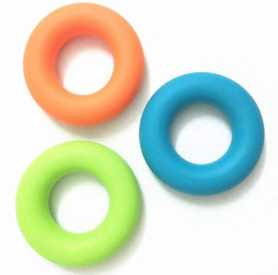 フィンガーグリップリングスポーツマッスルパワートレーニングハンドグリップ3pcs
