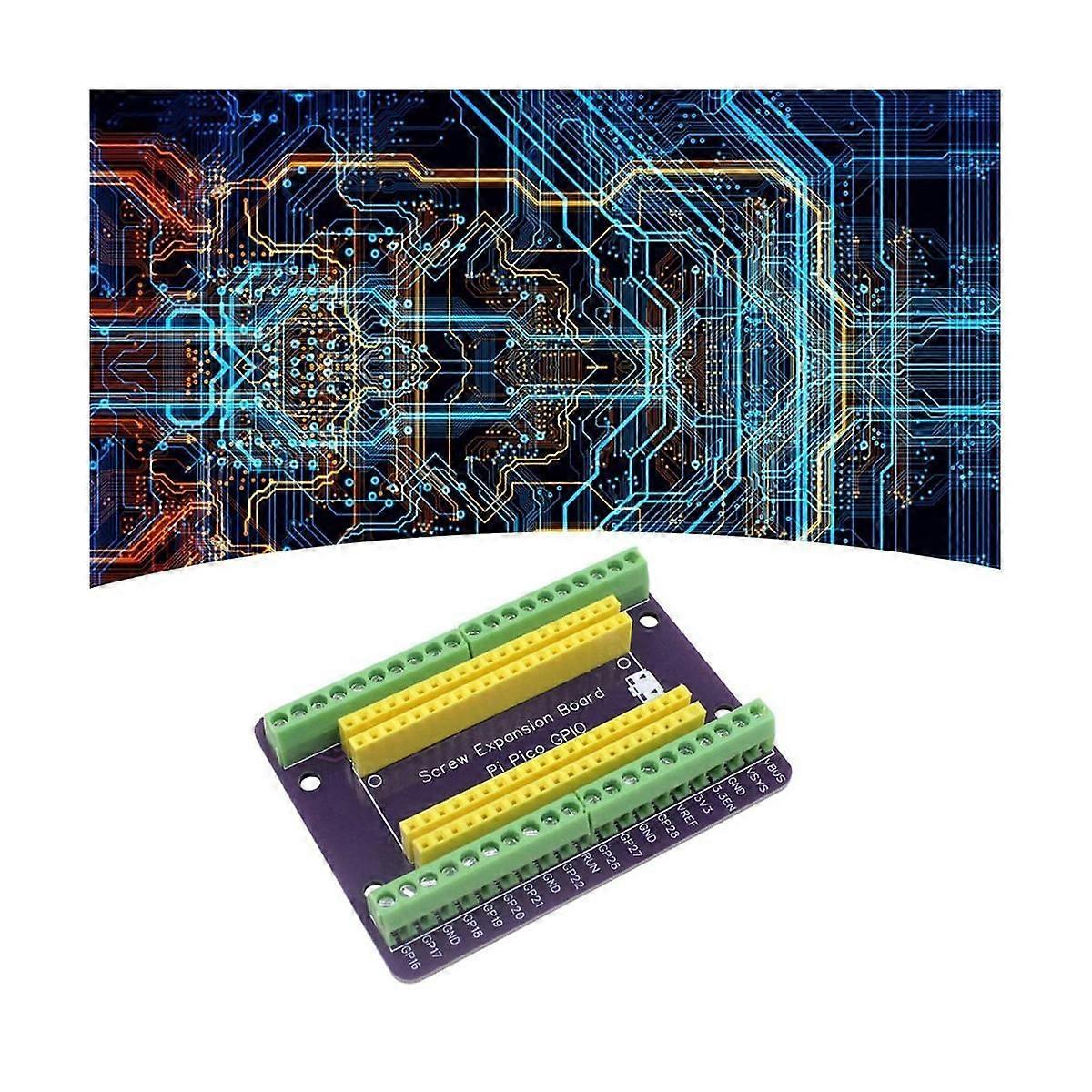 For PICO GPIO Expansion Board Picow Terminal GPIO Interface Module Onboard Male and Female Pins(Welded)