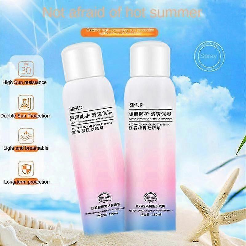Smooth Spray Sunscreen Refreshing Moisturizing Sunscreen Female Waterproof Sun Productive