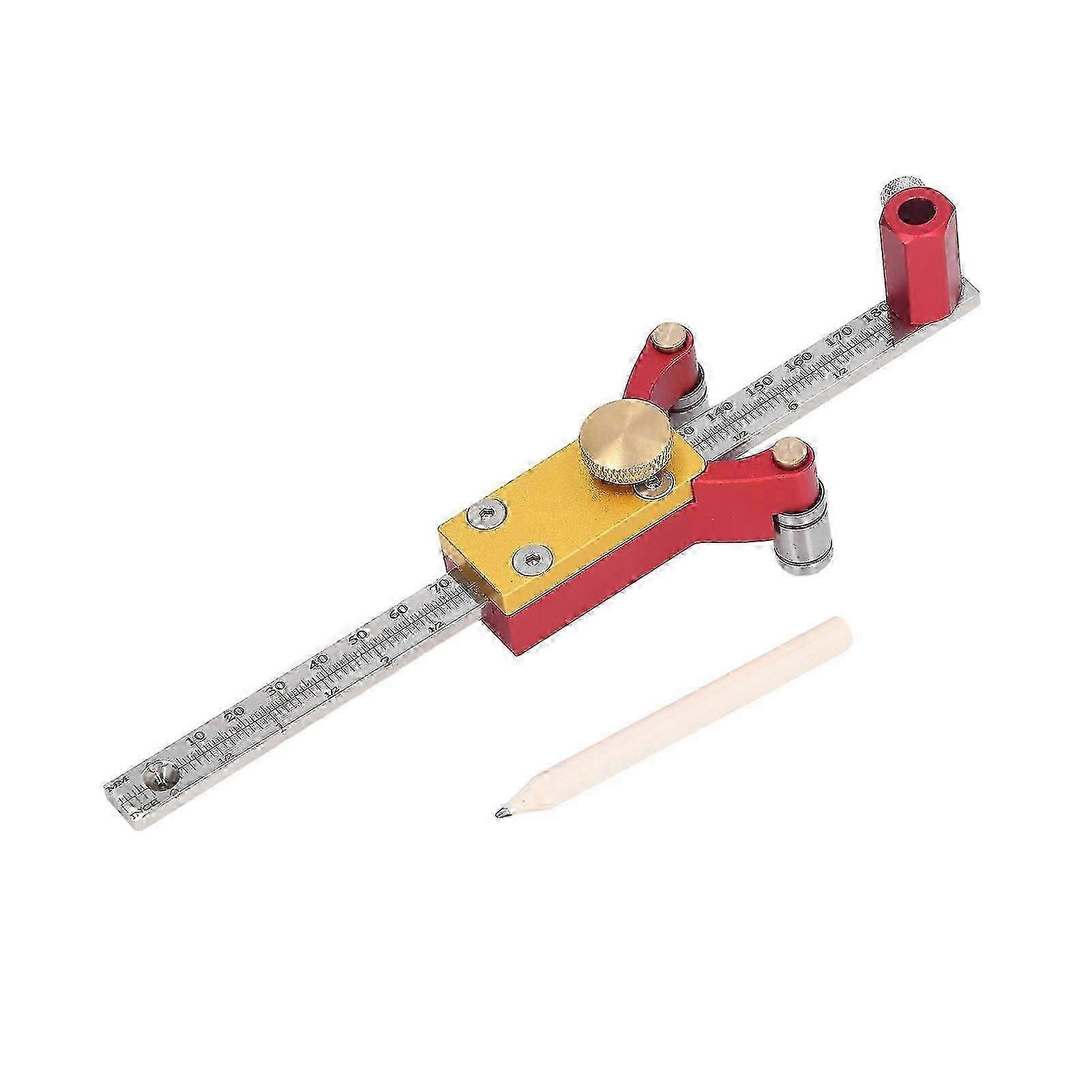 Wheel Marking Gauge Sliding Wood Scribe Tool DIY Parallel Linear Arc Drawing Height Measurement