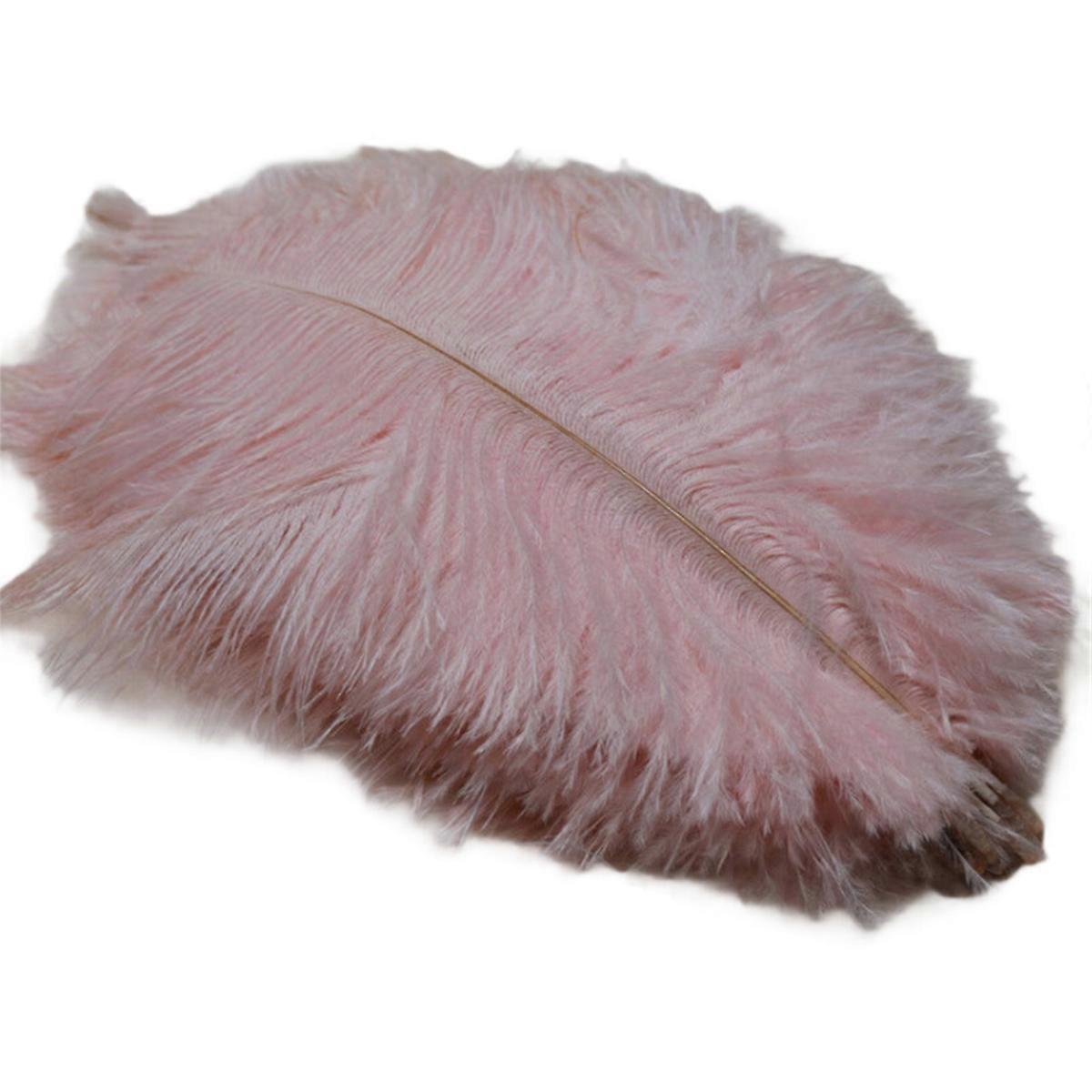 20-25cm Ostrich Feathers Stage Performances Feathers Light Pink