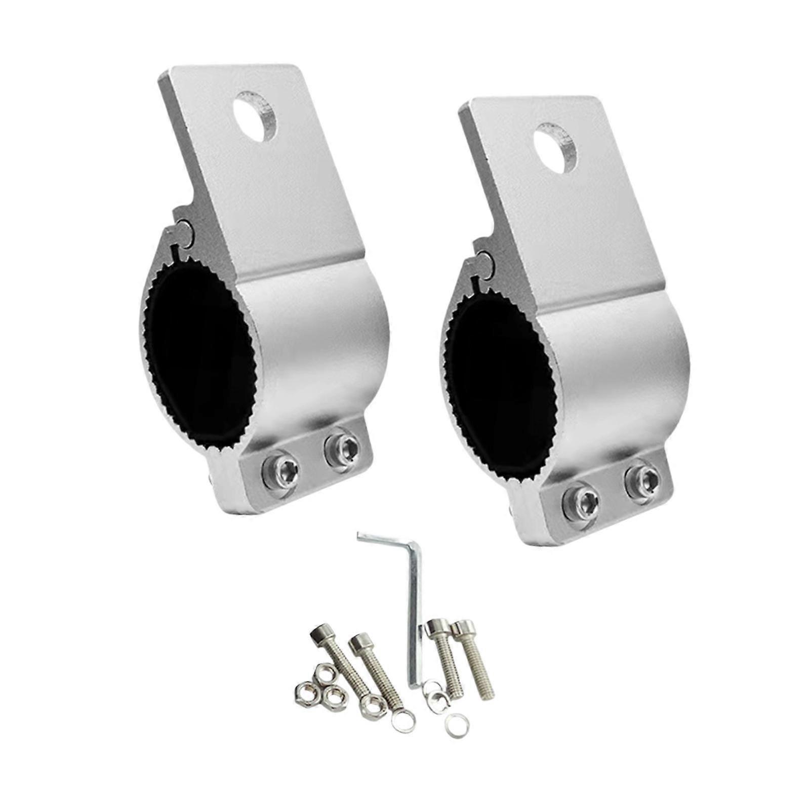 2Pcs Auxiliary Lamp Clamp Bracket Motorcycle Spot Light Bracket Stable