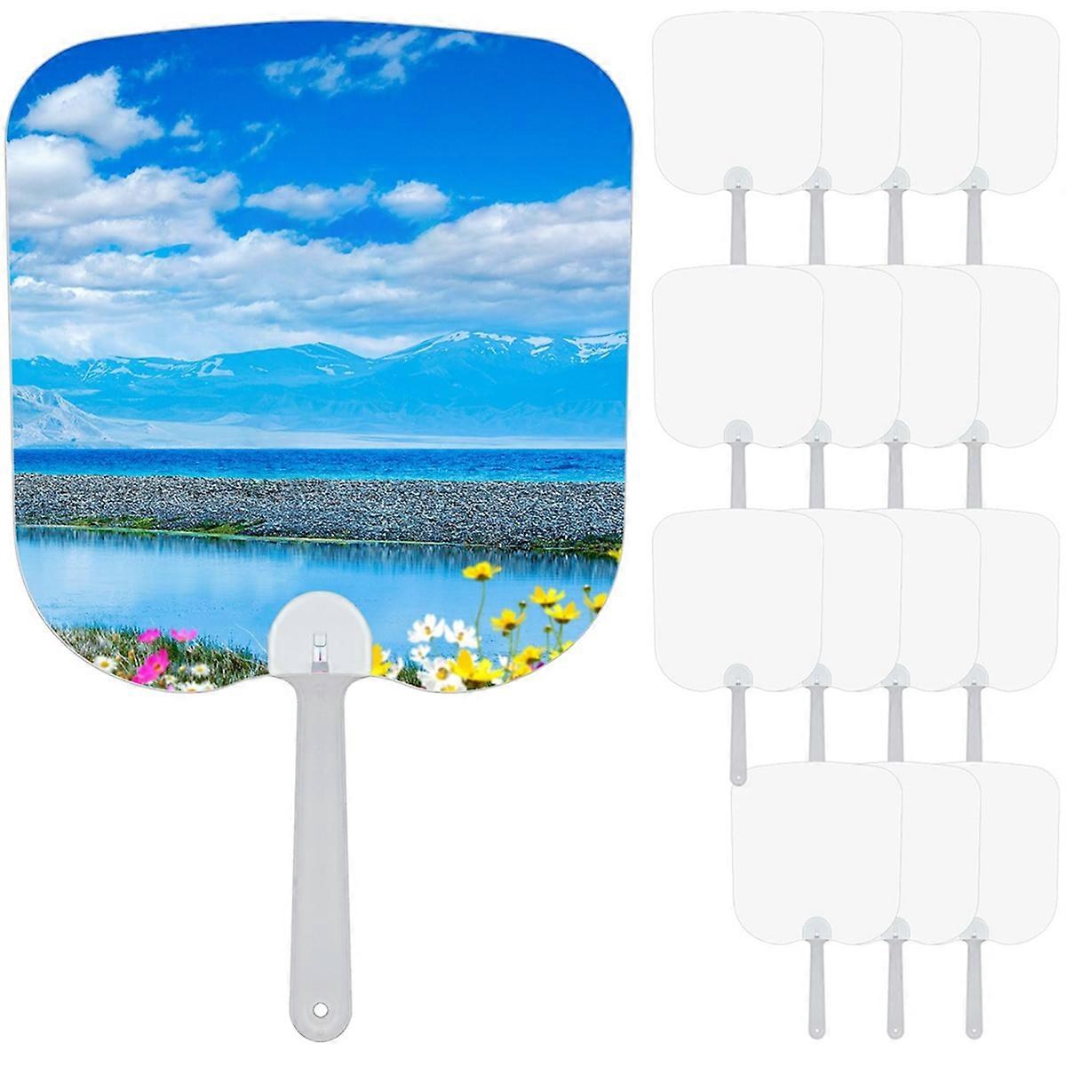 15-Pack Sublimation Paddle Fans for DIY Weddings/Events