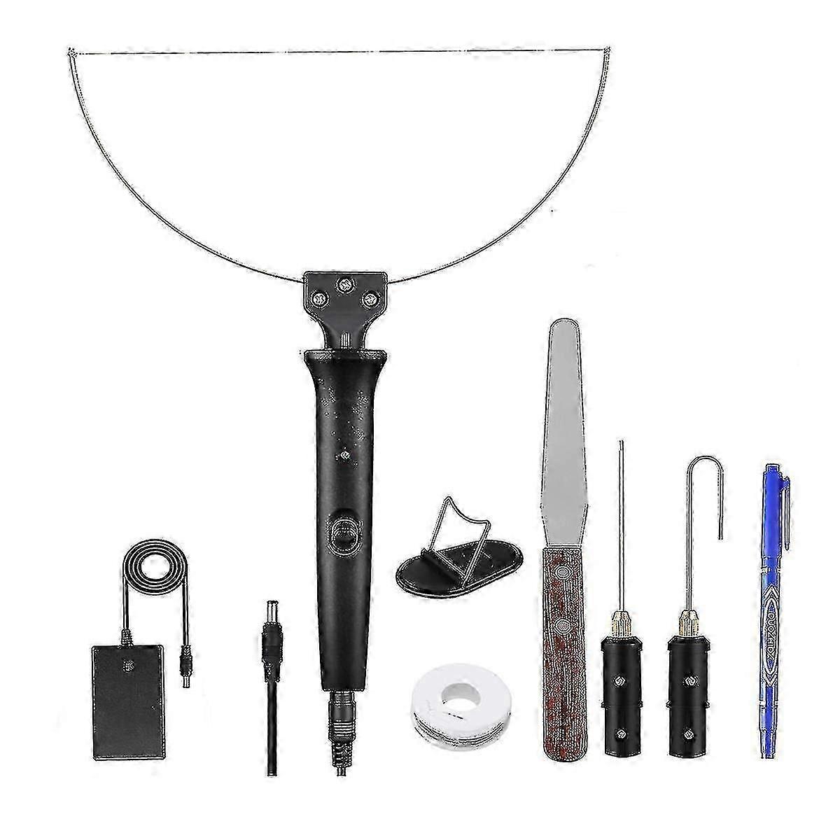Kit de coupe-mousse électrique, stylo de coupe de mousse, température réglable de 0 à 300 °C, coupe-fil chaud, outil de coupe