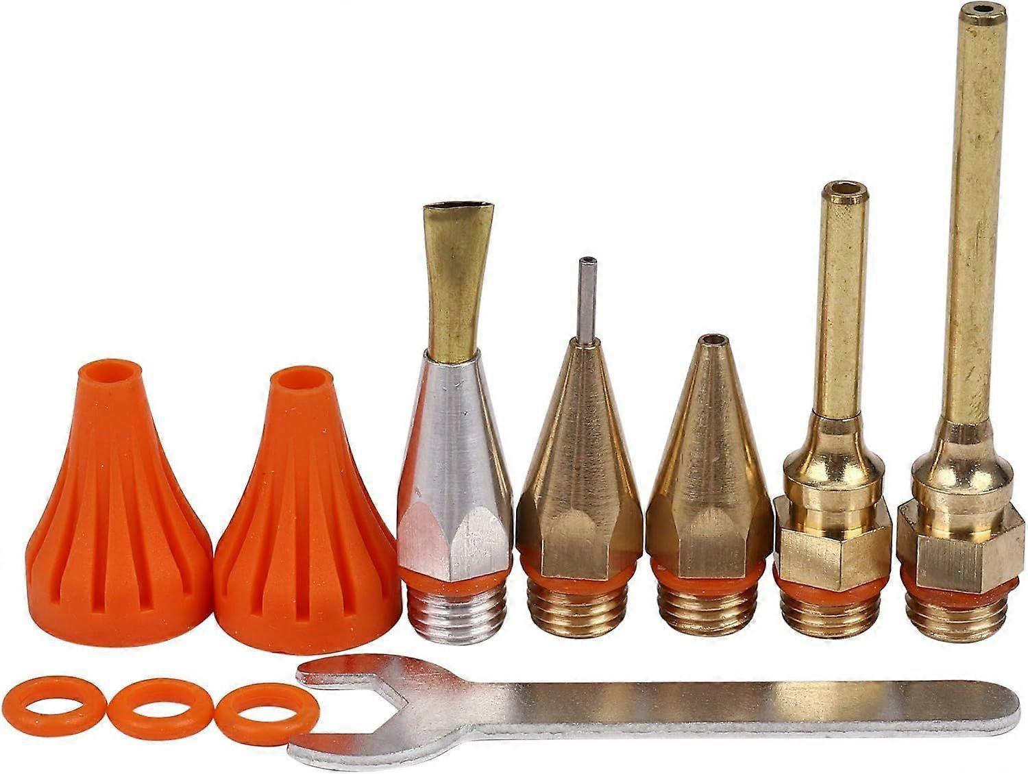 11Pcs Glue Copper Nozzle Small-Bore Long Short Large Diameter Hot Melt Glue