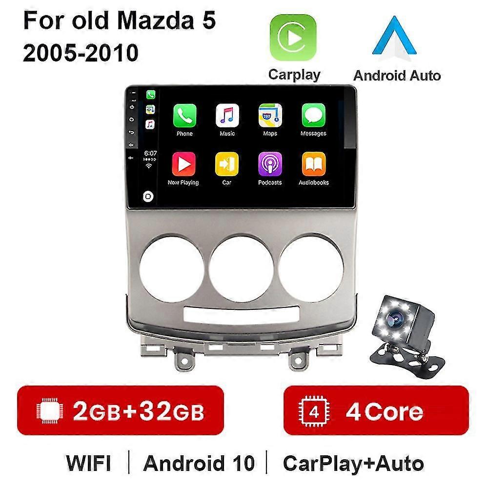 2 Din Android 10.1 Auto Radio For Mazda 5 2005-2010 Car Radio Multimedia Gps Track Carplay 2din No Dvd