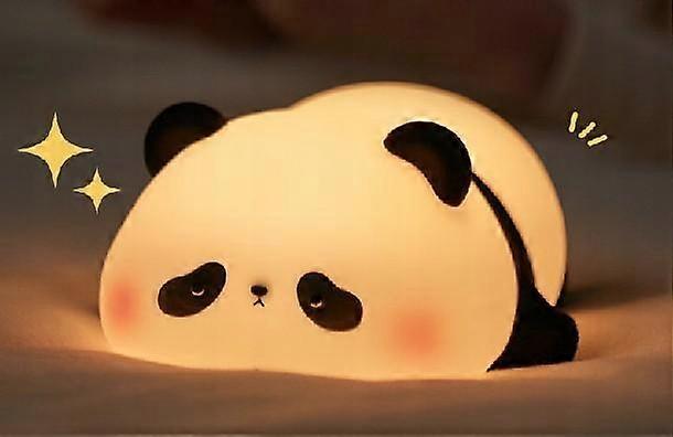 Lámpara de noche para niños, lámpara LED Panda recargable