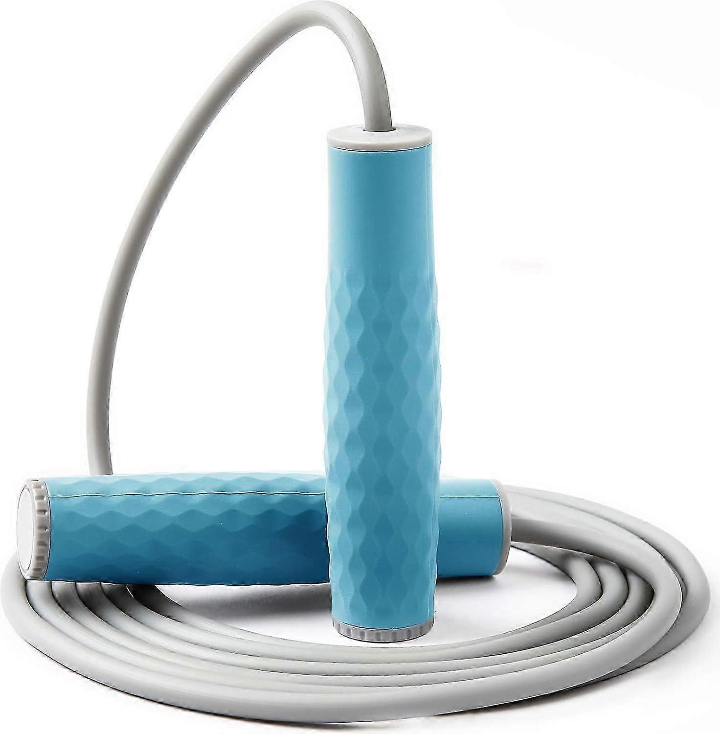 Weighted Jump Rope Workout Professional Skipping Rope with Adjustable Length and Silicone Comfortable Grips