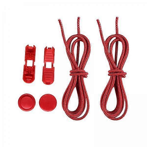 Lacets élastiques rouges pour une fixation facile des chaussures