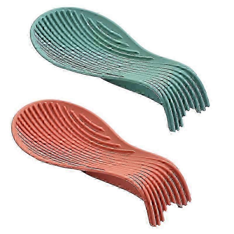 2 Non-Slip Silicone Spoon Holders for Kitchen Cookware