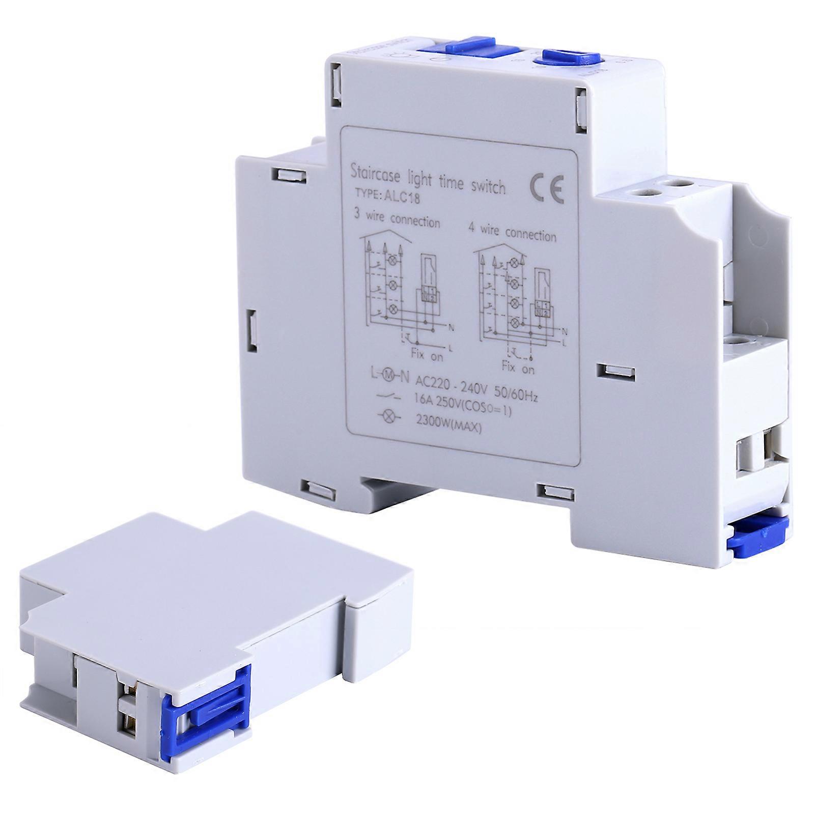 AC Mechanical Timer Switch 16A 81x49mm White ABS Relay