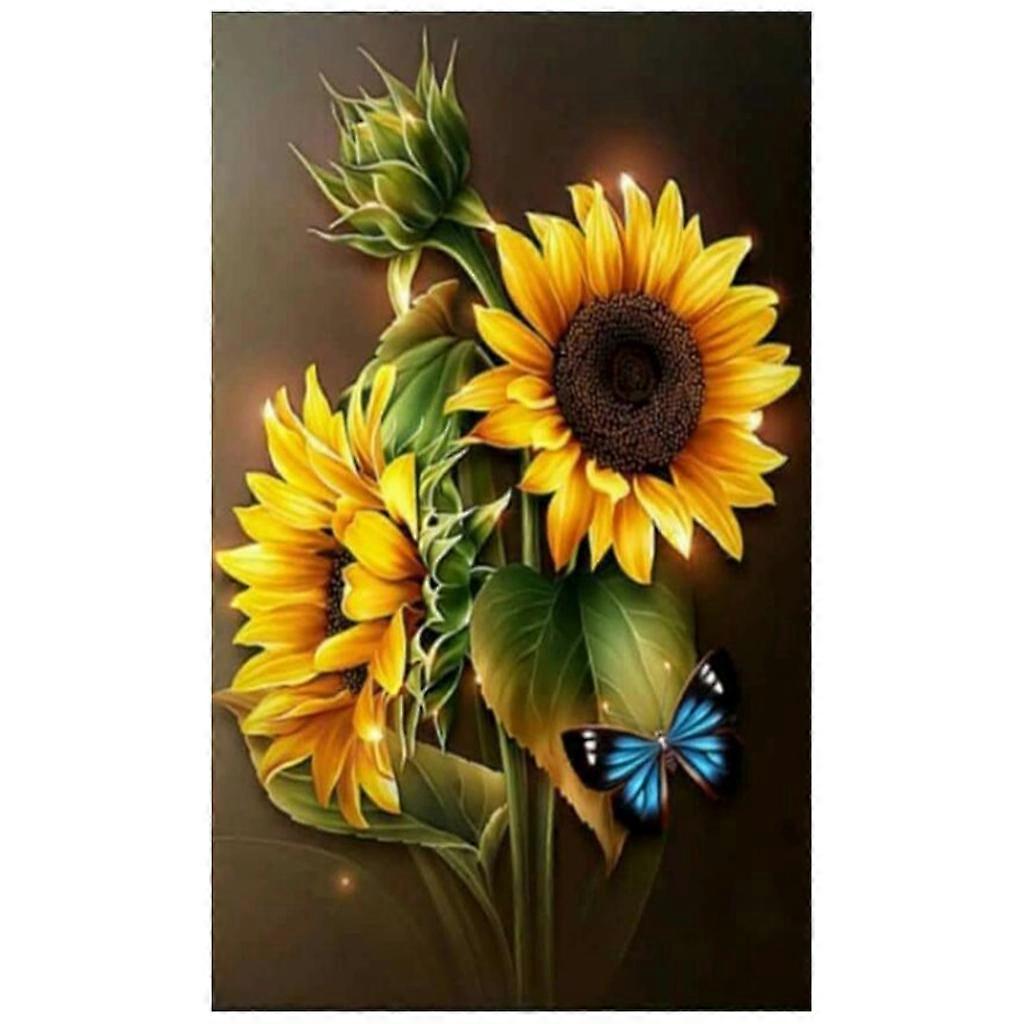 5D Full Drill Diamond Flower Painting DIY Embroidery for Cross Stitch Kit for Rhinestone for Mother Grandmother DIY Fun  20*30cm