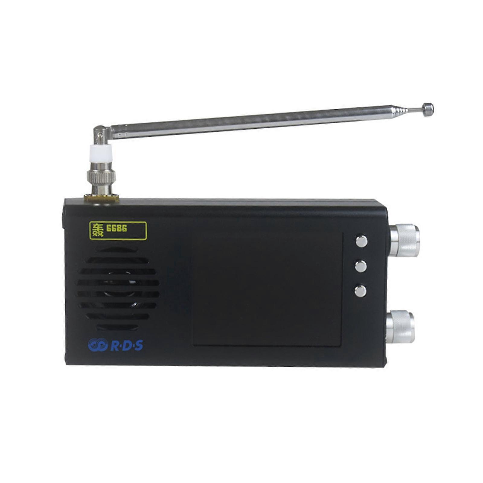 TEF6686 Tam Bant Radyo Alıcısı, 3.2 İnç LCD Ekranlı Taşınabilir Dijital FM Stereo Radyo, 5000mAh Pil Siyah