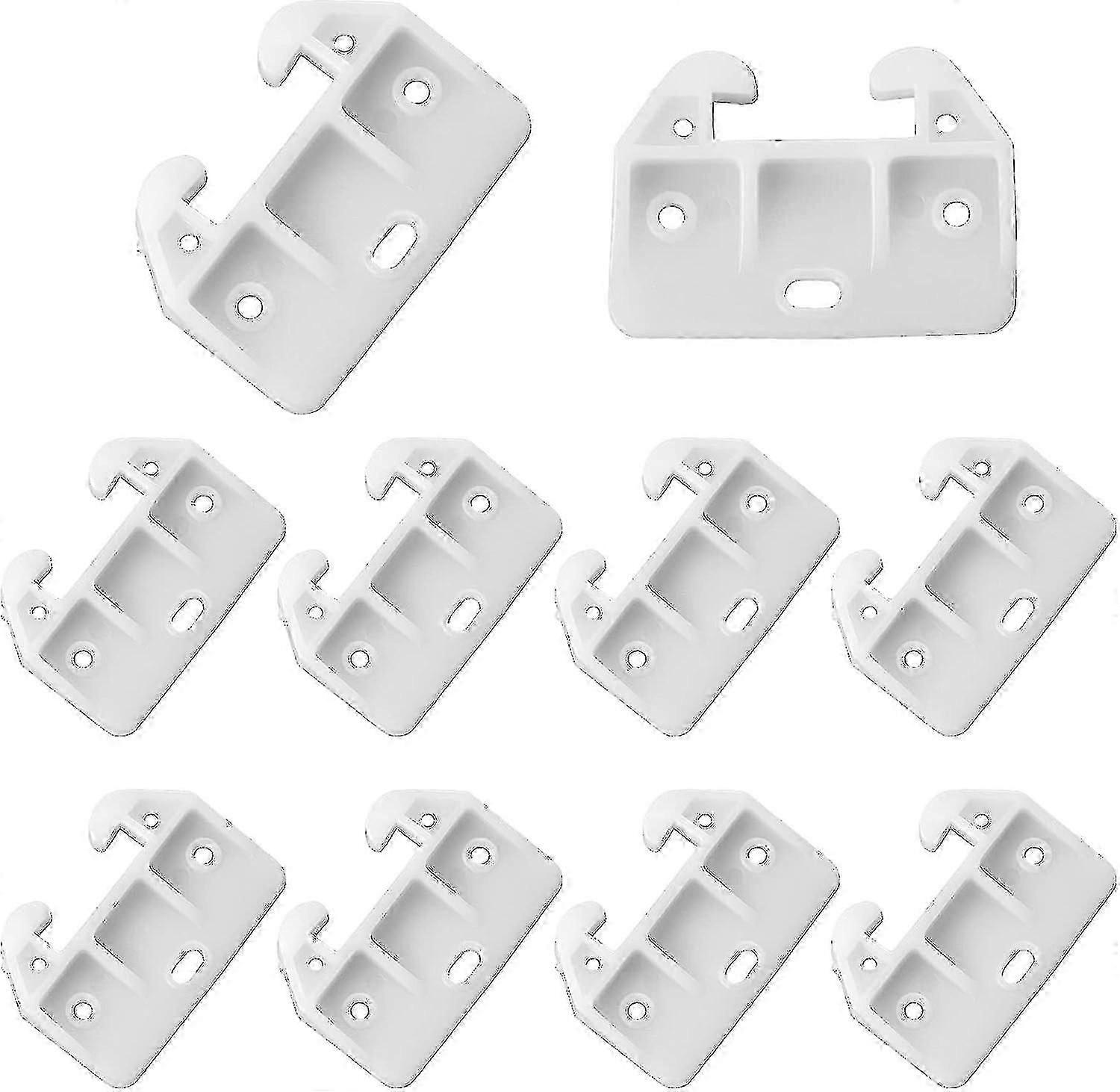10pcs Plastic Drawer Guides Drawer Slides Cabinet Drawer Track Guides Dresser Drawer Guide Brackets Drawer Replacement Parts For Rear Mount Drawers-Yv