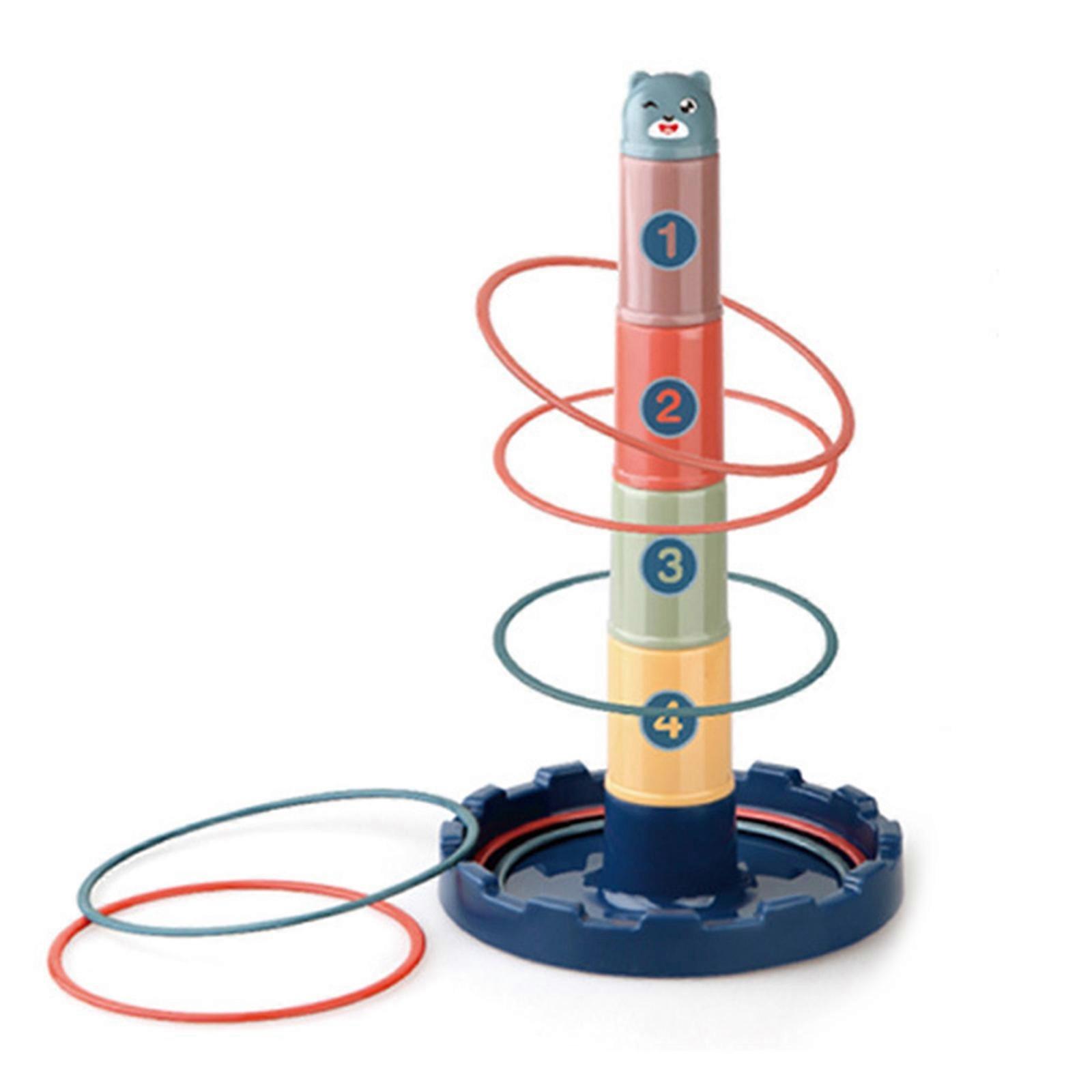 Circle Ferrule Stacked Layers Game Kindergarten Interactive Game Puzzle Logic Training Toy Sport Throwing Game Party Toy