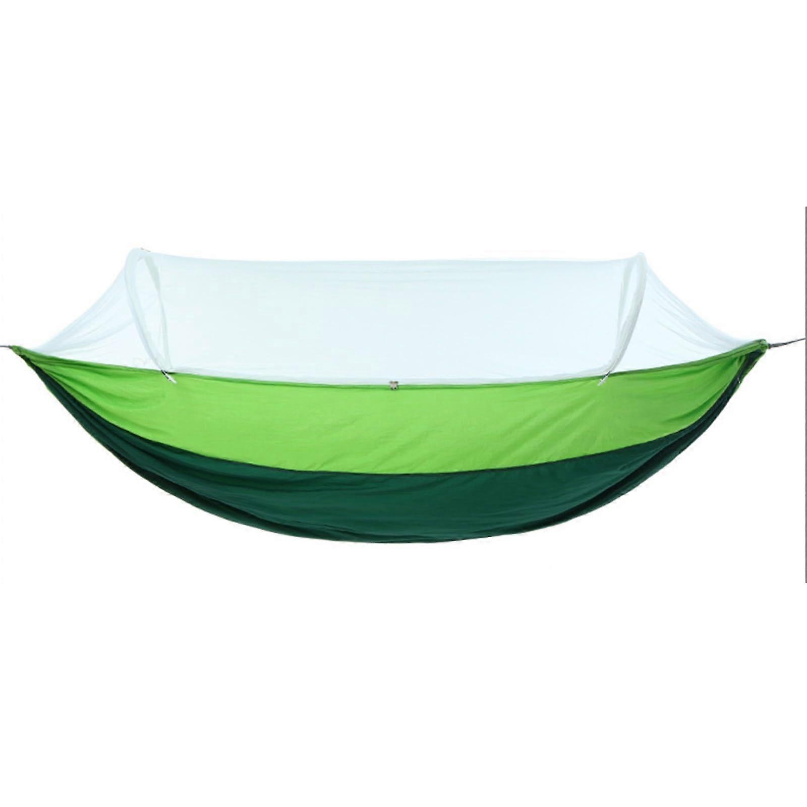 Hammock tent, portable hammock with strong load capacity, tear resistance (green, 260140cm)