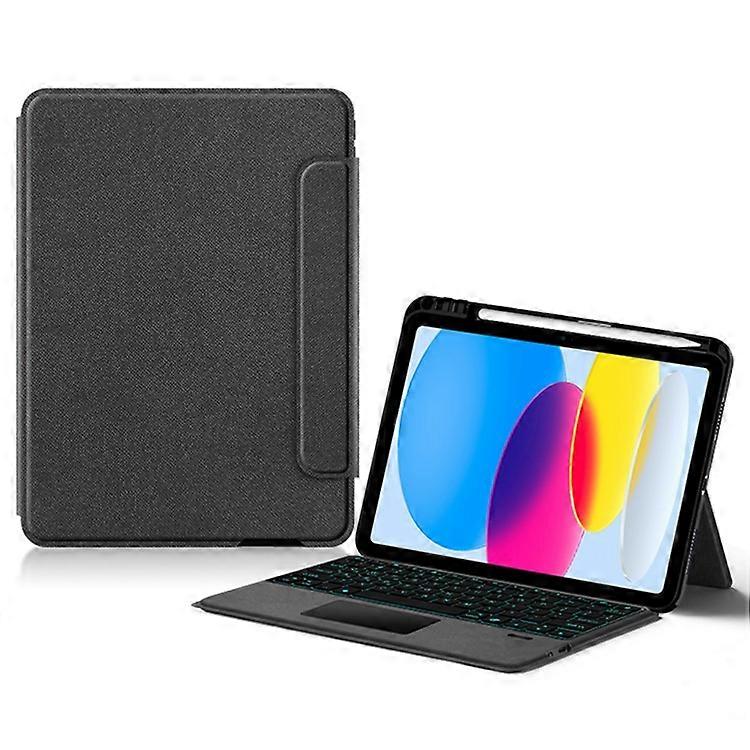 Compatible For iPad (2025) Leather Case + Touchpad Bluetooth-Compatible Keyboard with Backlit