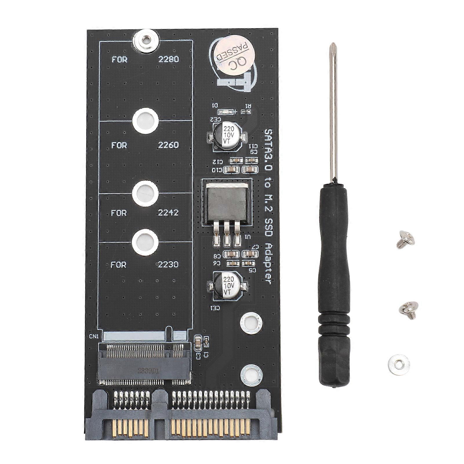 M.2 NGFF to SATA Adapter Card 6Gbps Converter for 2280 2260 2242 2230 SSDs