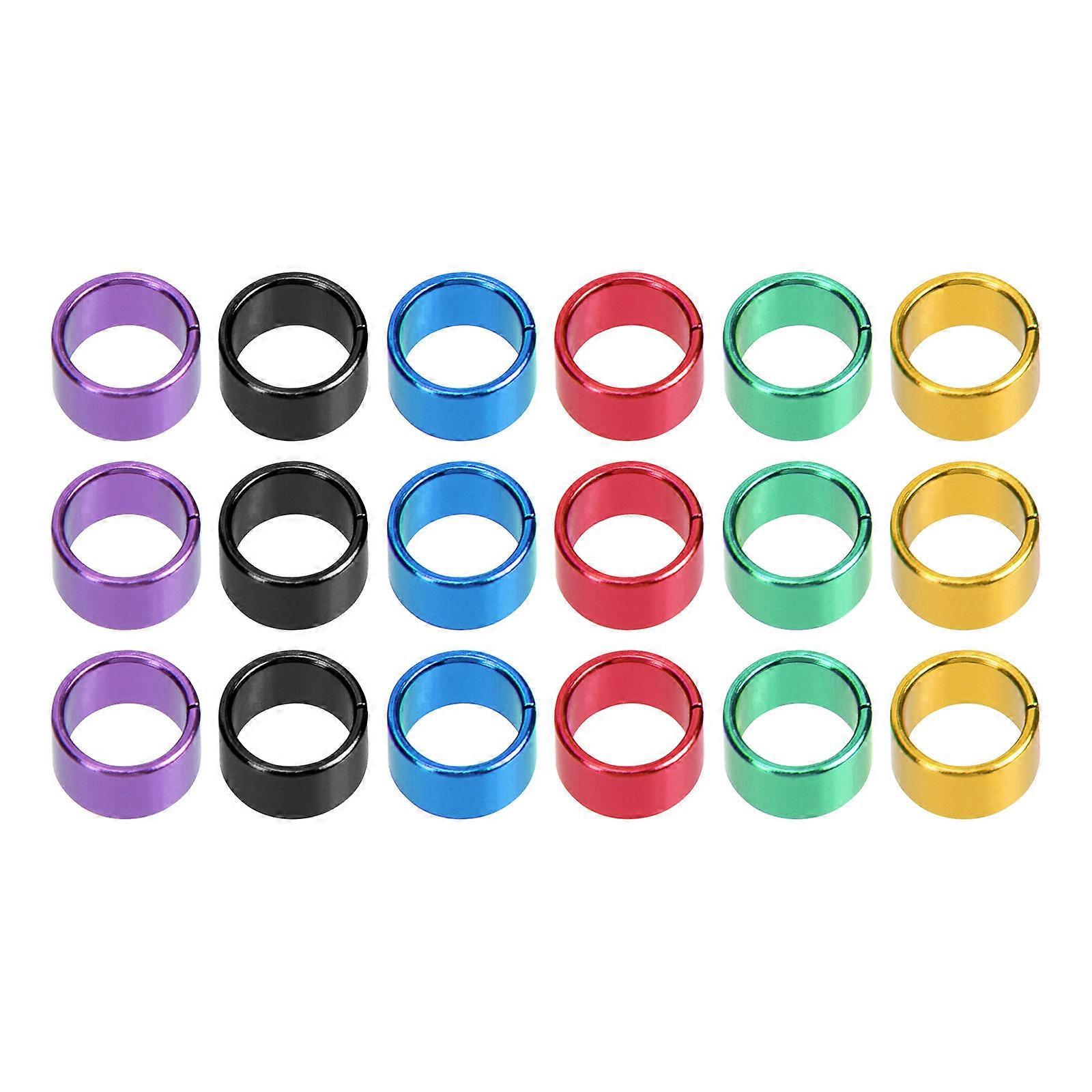 18pcs Lightweight Bird Leg Bands for Pigeons and Poultry – Durable Identification Rings for Easy Bird Management – Random Color