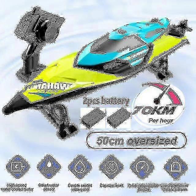 S2 Rc Boat 70 Km/h Professional Remote Control High Speed Racing Speedboat Endurance 20 Minutes Kids Gifts Toys For Boys