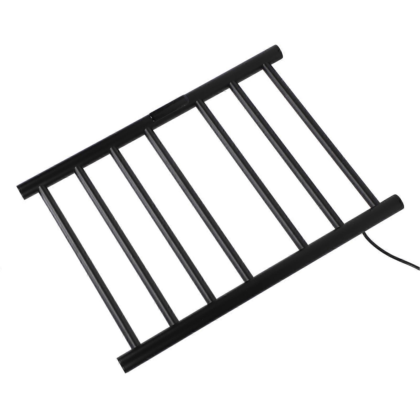 Electric Heated Towel Rack with Timer Curved Display Controller Metal Carbon Fiber Heating Hot Towel Rack for Bathroom AU Plug 220V 