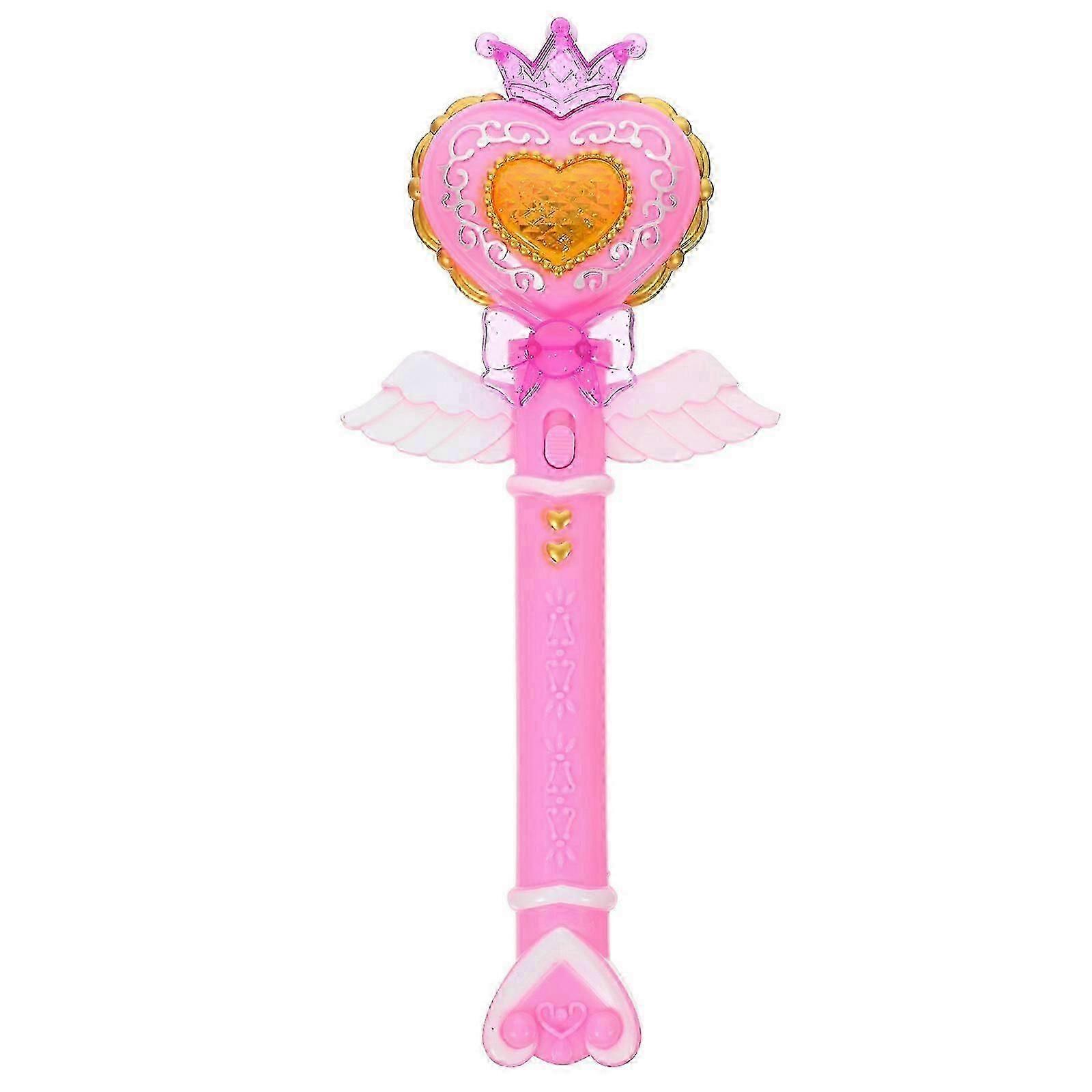 Heart Shaped Glow Wand with Sound Effects - Light Wand for Princess Plaything