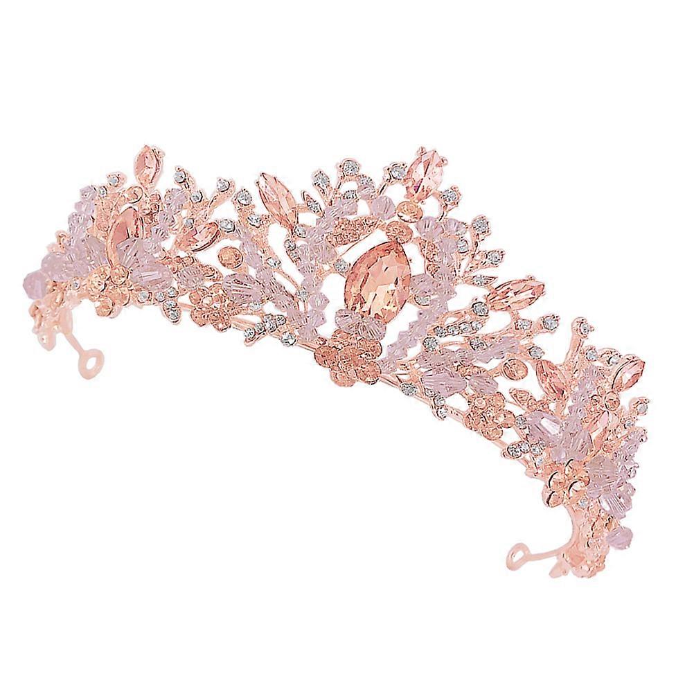 Chic Bridal Tiara with Sparkling Crystals Elegant Wedding Headwear for Banquets, Parties & Special Occasions Comfortable Fit