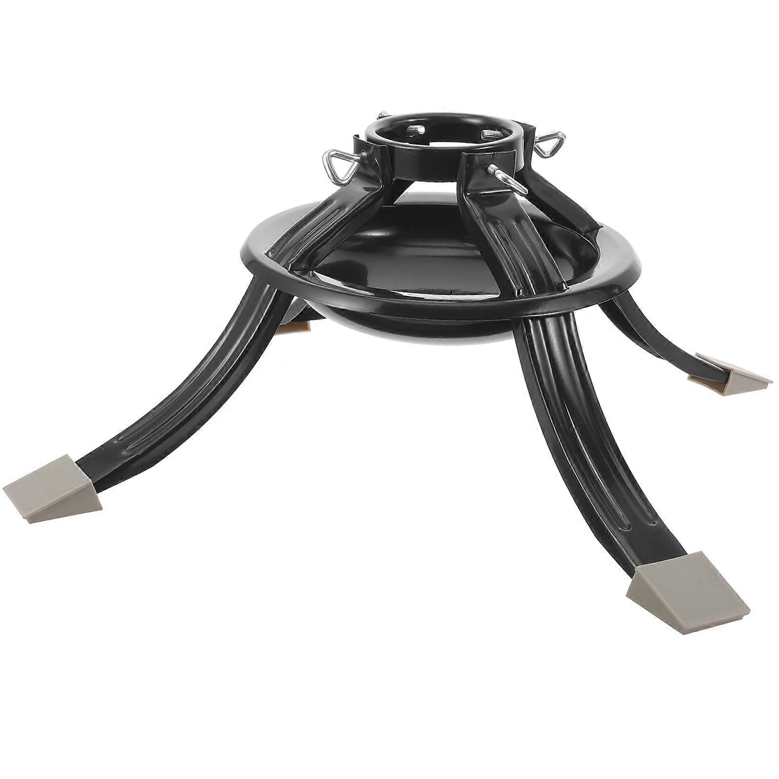 Table Tree Stand Tree Fixation Metal Round Base for Christmas Party Household Users 53.00X53.00X10.00CM 1Pcs