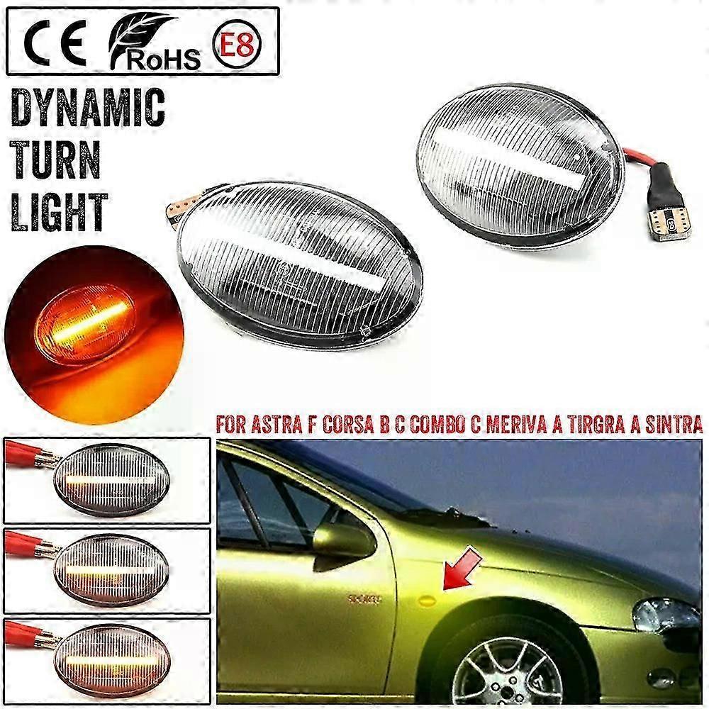 Dynamic LED Flashing Turn Signal Side Marker Lamp Car Light Suitable for Opel Combo C B Tigra A Astra F Meriva A Corsa C B Sintra Vita