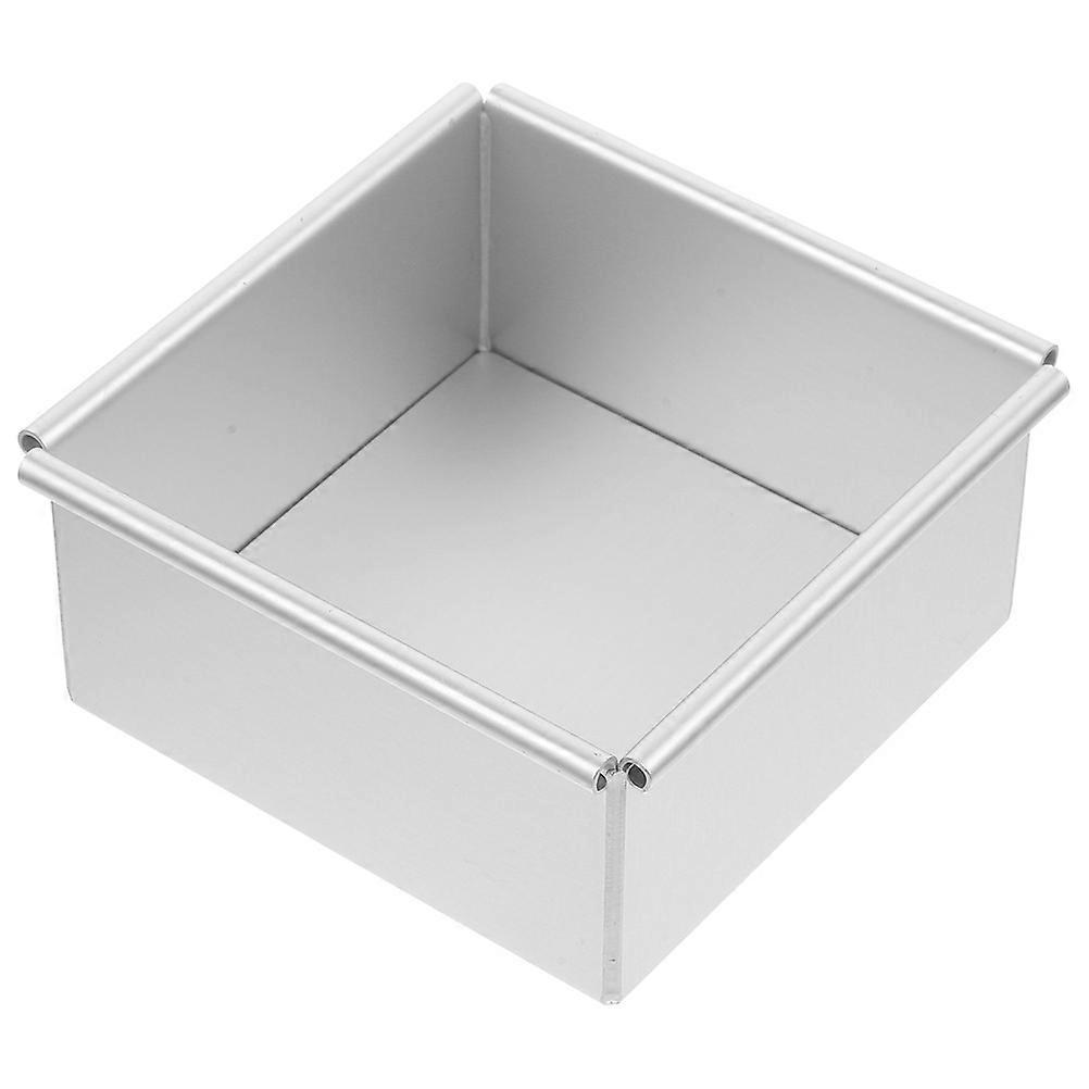 Square Cake Baking Mold Aluminum Pan with Removable Bottom for Baking