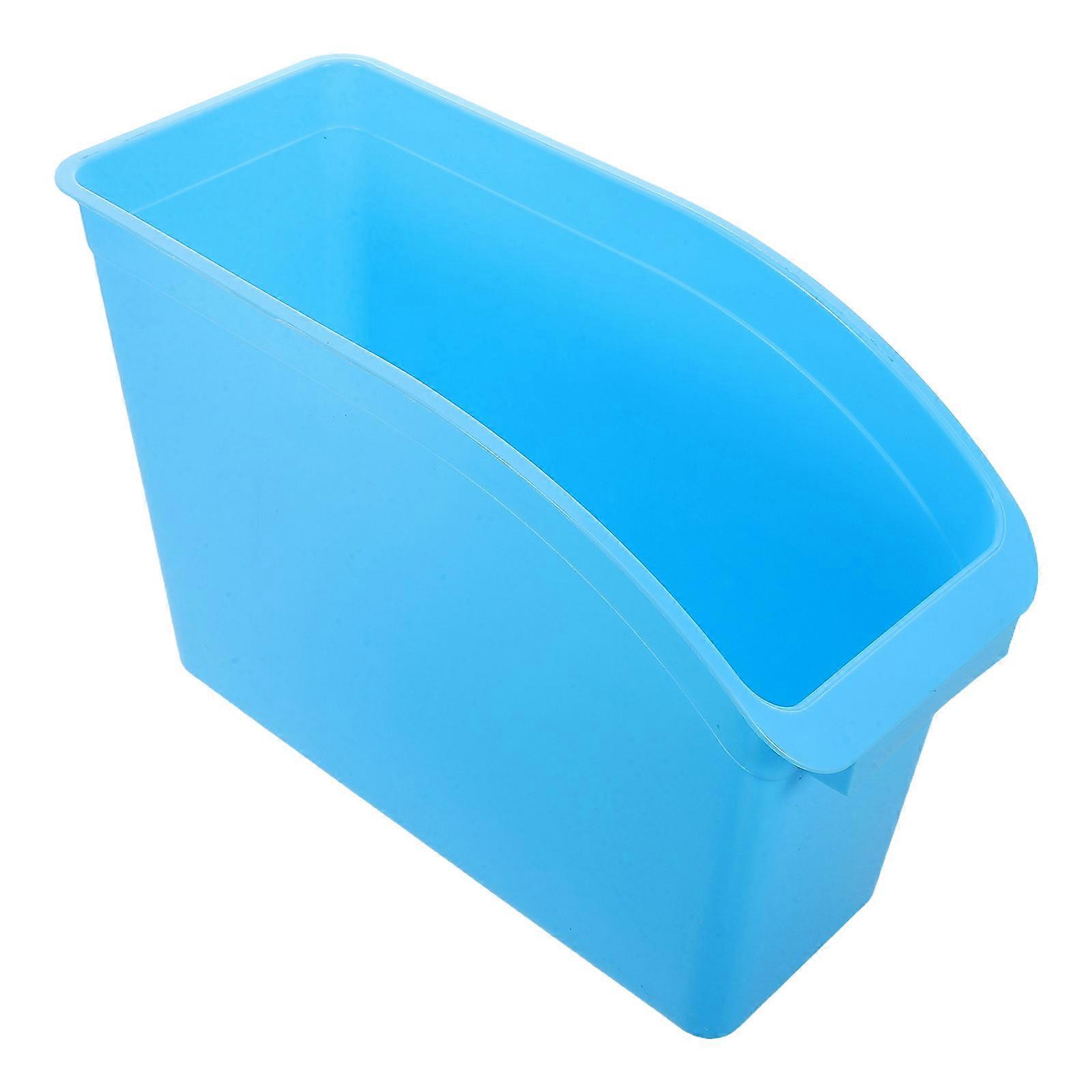 Large Capacity Plastic Desktop Waste Basket for Organizing Notebooks, Binders & Magazines – Sturdy & Easy to Clean Trash Can for Office and Home Use