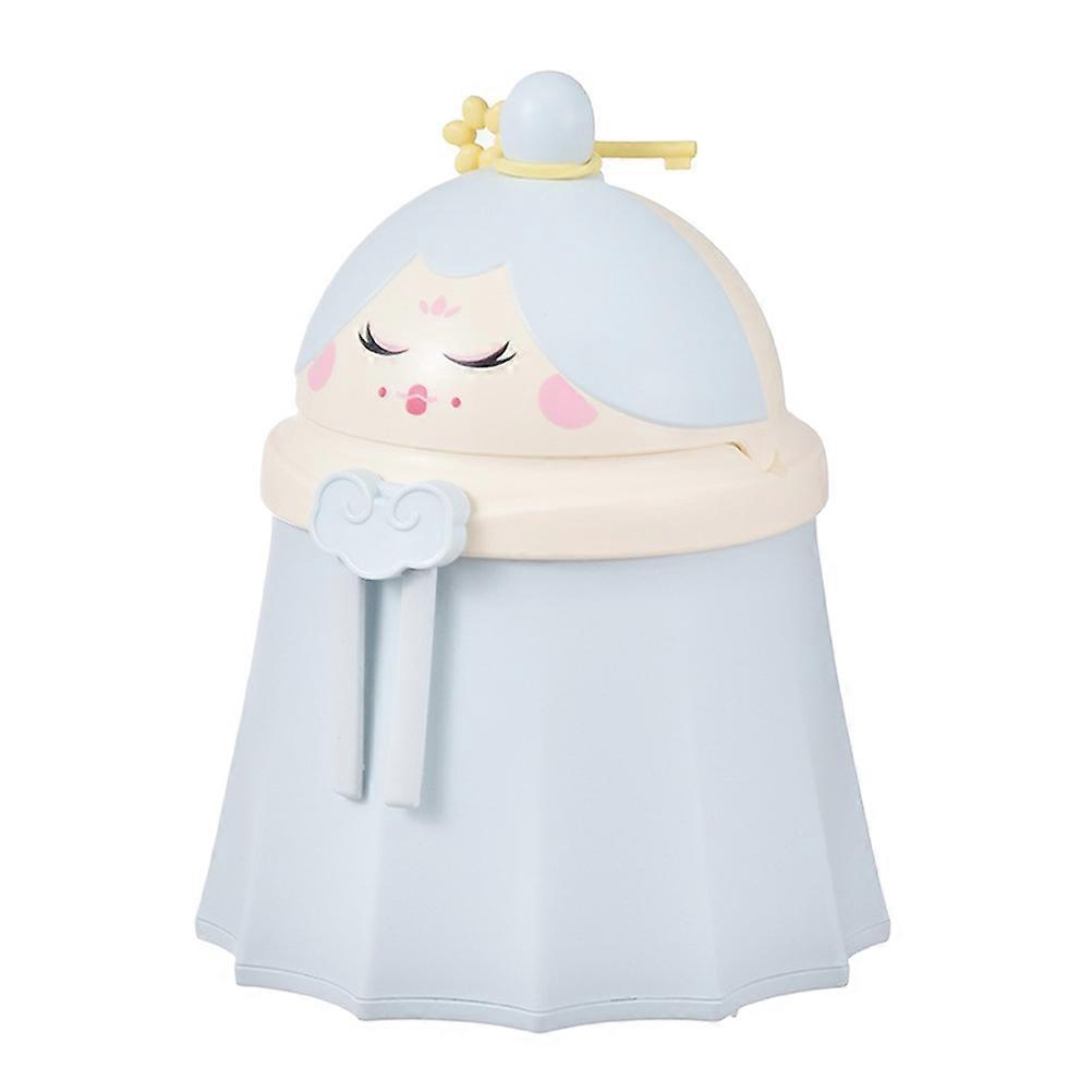 Tiny Trashcan Chinese Wind Style Desktop Mini Garbage Can For Bedroom Daily Use 1Pack