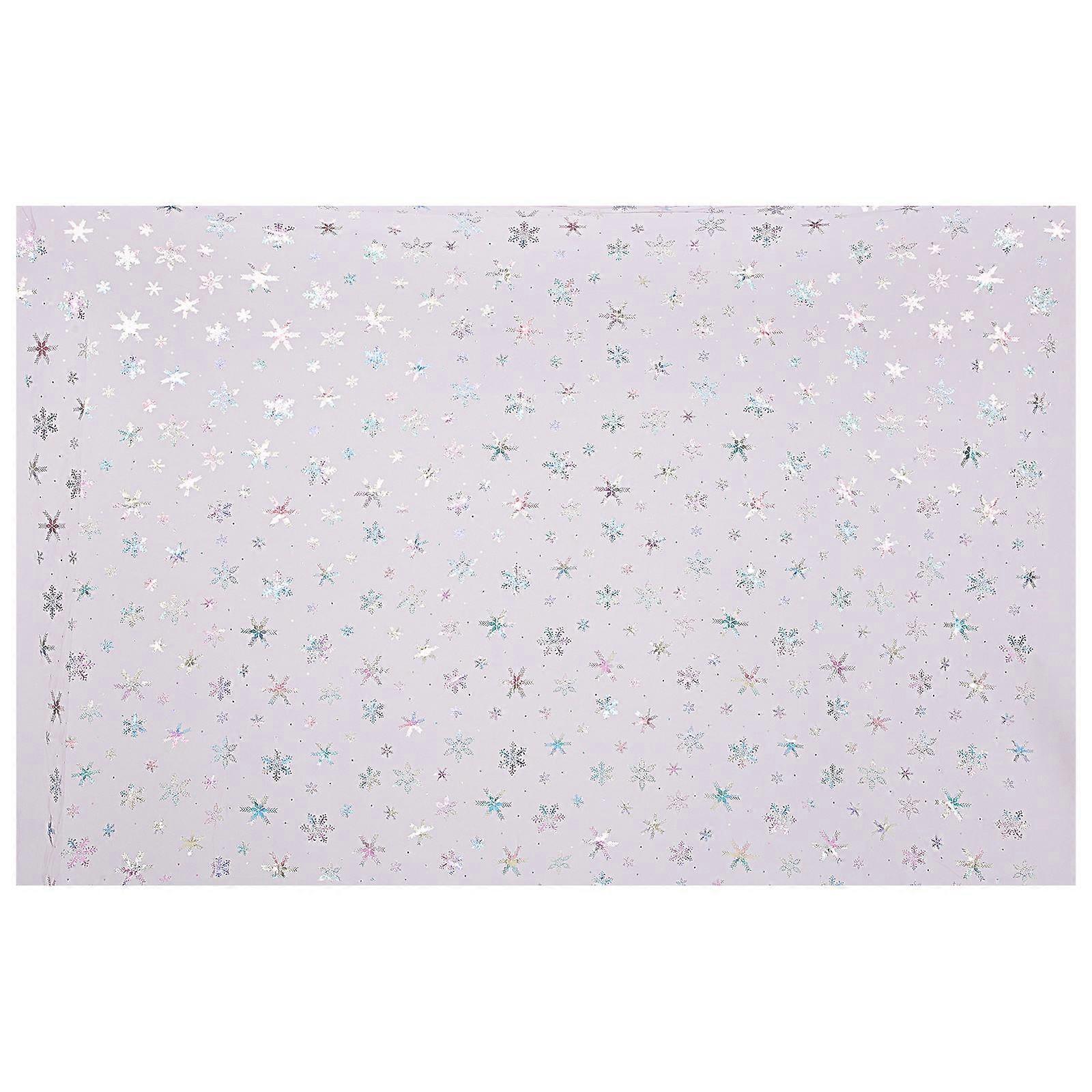 Multi-Function Snowflake Fabric Sewing Fabric for Sewing 1 Sheet Craft