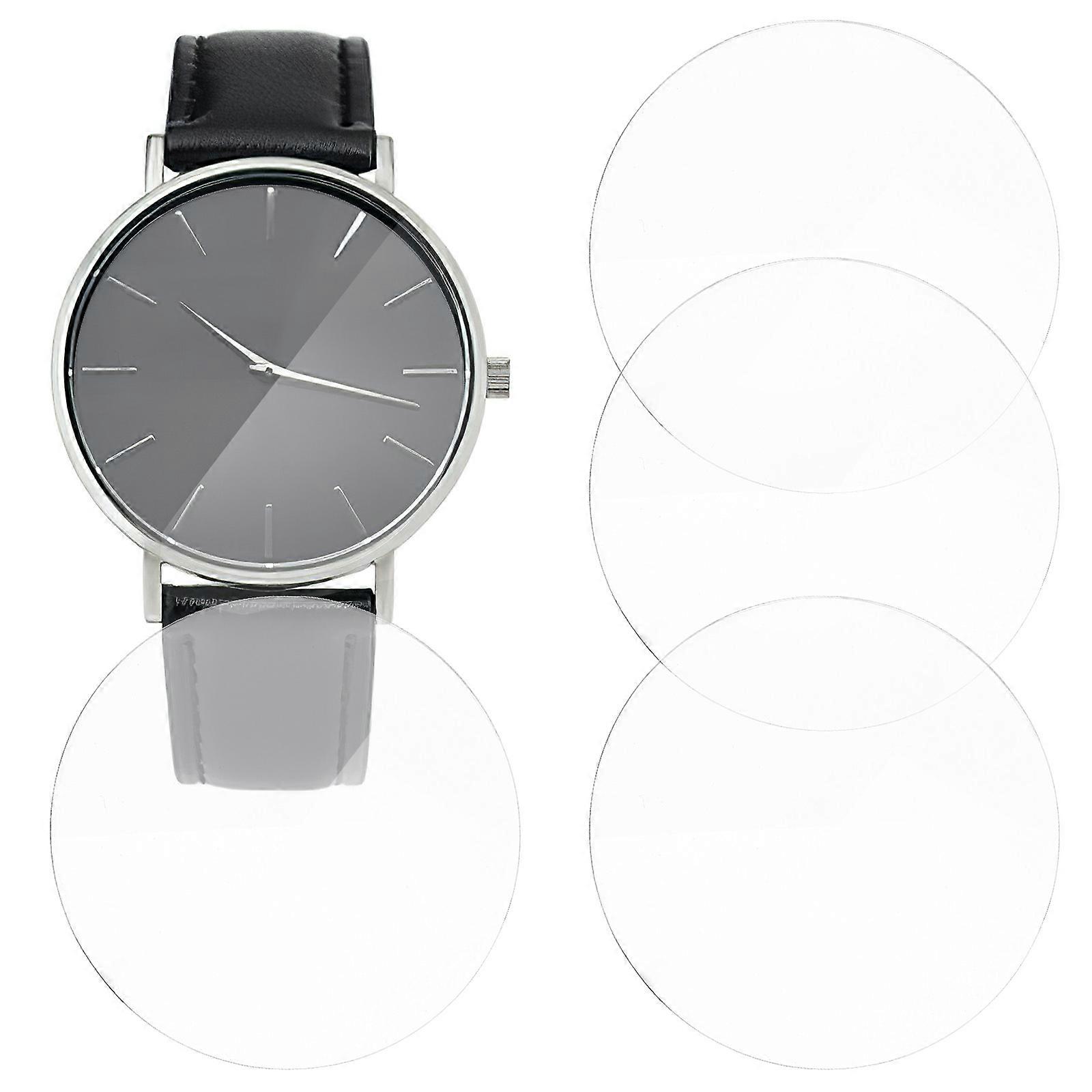 4pcs Tempered Glass Watch Screen Protectors Transparent, Scratch Resistant, Easy Install, Full Coverage, High Clarity, Compatible Design
