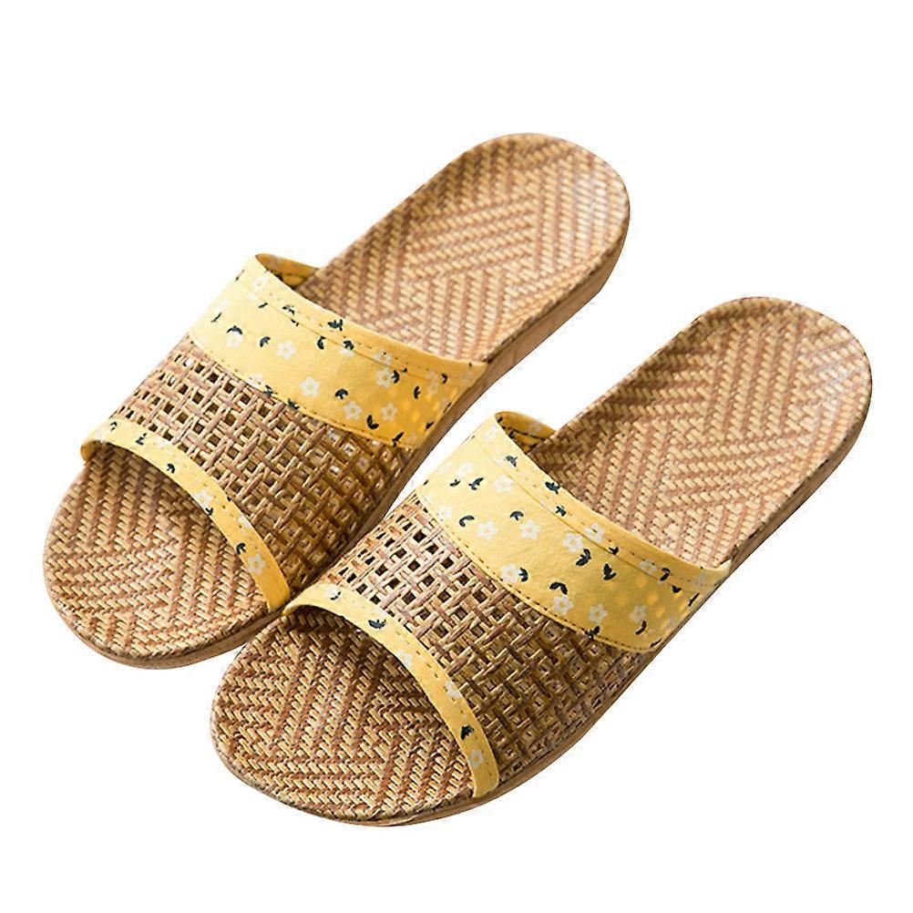 Bedroom Slippers For Travel Breathable Design Bamboo Material Size 39EU 1 Pair